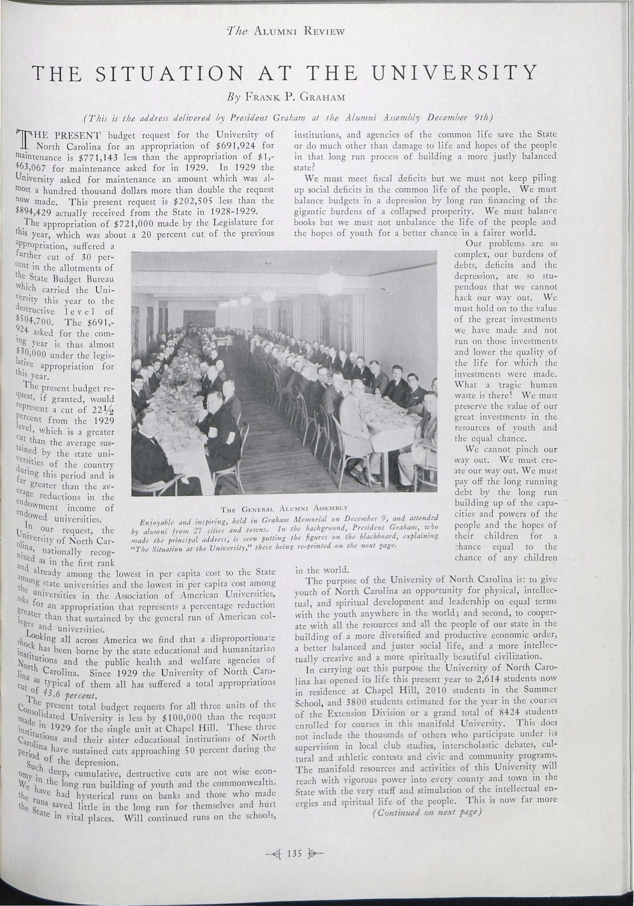carolina alumni review january 1933 page 135