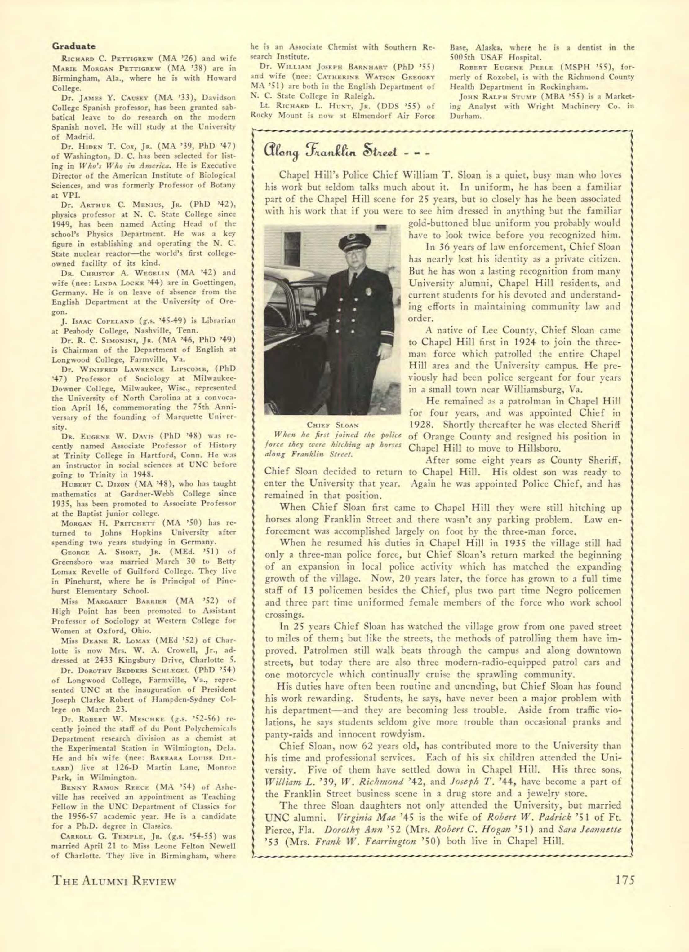 Carolina Alumni Review March 1956 Page 176