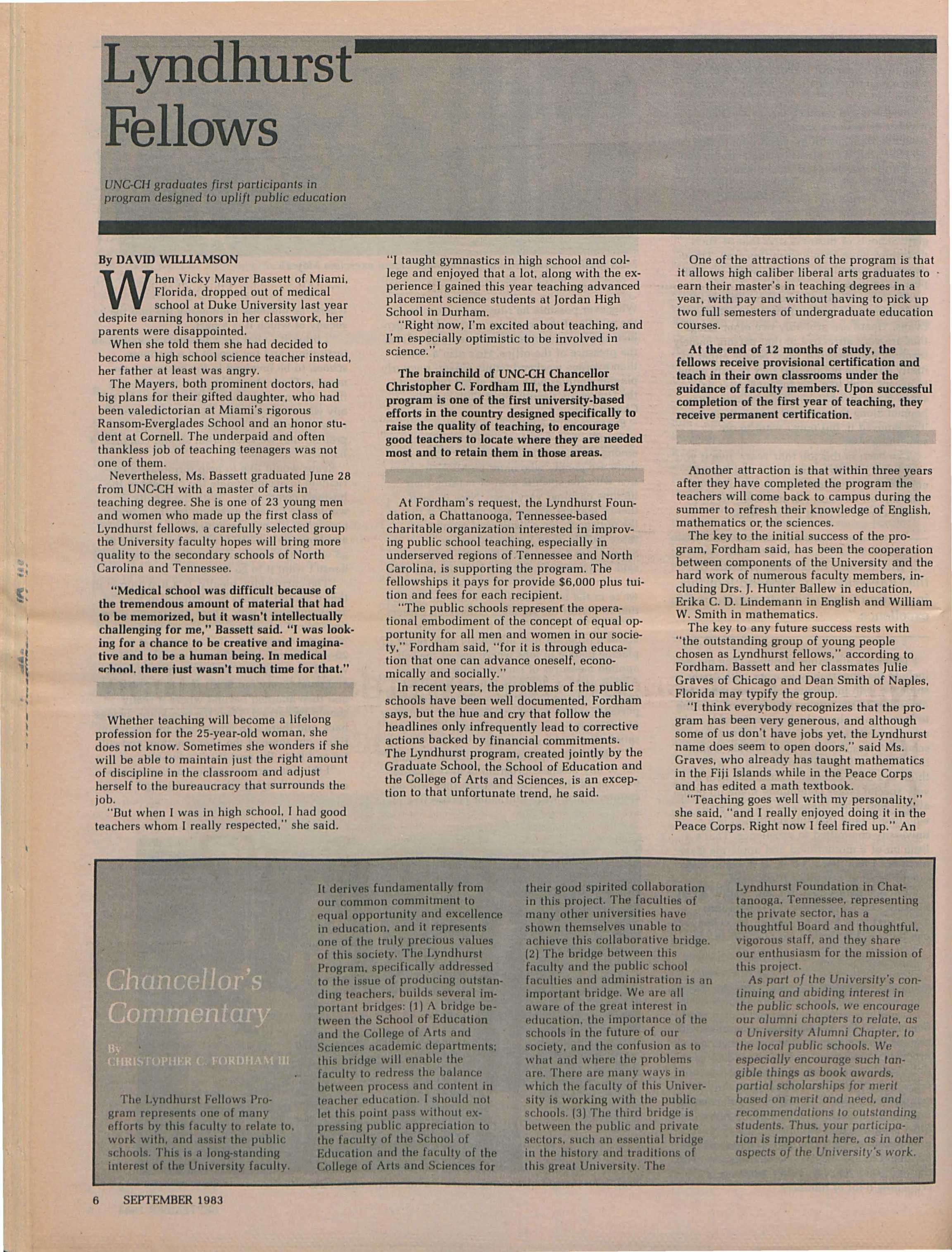The University Report September 1983 Page 6