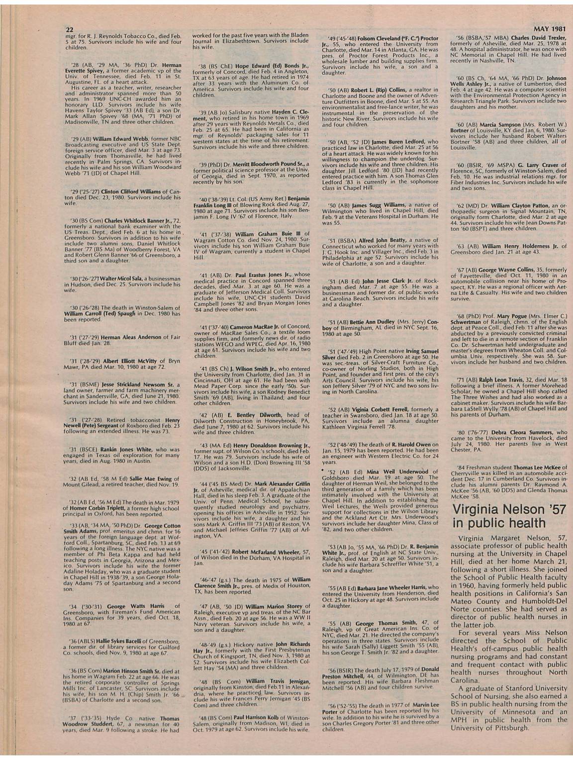 The University Report May 1981 page 21